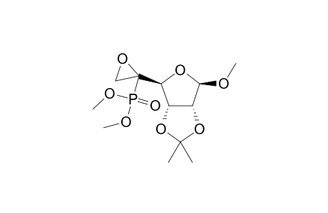 Methyl (5R) and (5S)-5,6-anhydro-2,3-O-isopropylidene-5-dimethoxyphosphinyl-.beta.,D-ribohexofuranoside