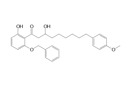 1-(2-benzoxy-6-hydroxy-phenyl)-3-hydroxy-9-(4-methoxyphenyl)nonan-1-one