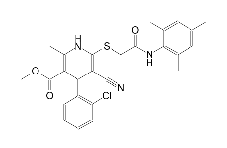 3-pyridinecarboxylic acid, 4-(2-chlorophenyl)-5-cyano-1,4-dihydro-2-methyl-6-[[2-oxo-2-[(2,4,6-trimethylphenyl)amino]ethyl]thio]-, methyl ester