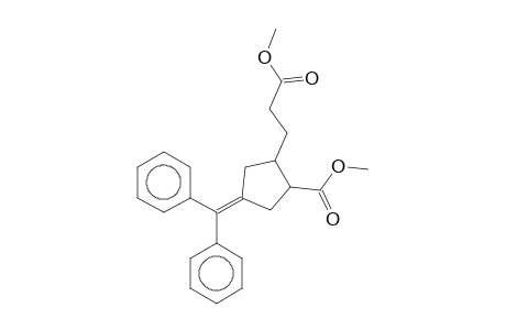 Cyclopentanecarboxylic acid, 2-[2-(methoxycarbonyl)ethyl]-4-diphenylmethylene-, methyl ester