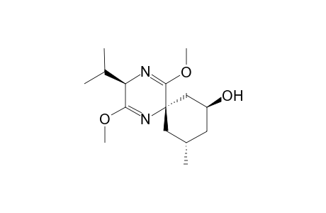 (2R,3'S,5S,5'R)-2,5-Dihydro-2-isopropyl-3,6-dimethoxypyrazine-5-spiro(5'-methylcyclohexan-3'-ol)