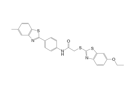 acetamide, 2-[(6-ethoxy-2-benzothiazolyl)thio]-N-[4-(5-methyl-2-benzothiazolyl)phenyl]-