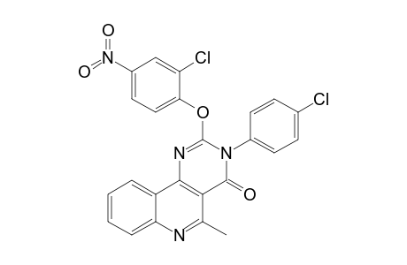 2-(2-Chloro-4-nitrophenoxy)-3-(4-chlorophenyl)-5-methylpyrimido[5,4-c]quinolin-4-(3H)-one