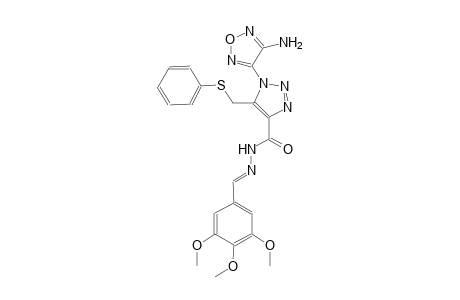 1-(4-amino-1,2,5-oxadiazol-3-yl)-5-[(phenylsulfanyl)methyl]-N'-[(E)-(3,4,5-trimethoxyphenyl)methylidene]-1H-1,2,3-triazole-4-carbohydrazide