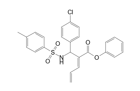 (E)-2-[(4-Chlorophenyl)(toluene-4-sulfonylamino)methyl]penta-2,4-dienoic acid phenyl ester