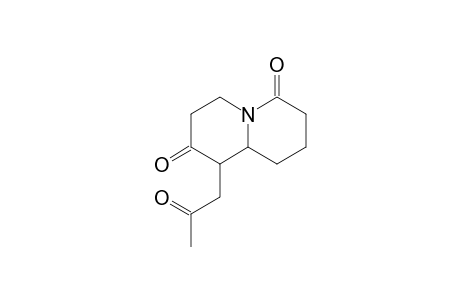 1-(2-oxidanylidenepropyl)-3,4,7,8,9,9a-hexahydro-1H-quinolizine-2,6-dione
