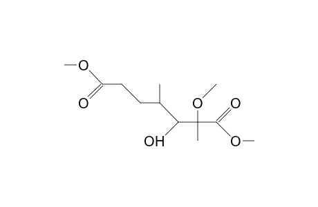 (2RS, 3RS,4RS)-2,4-Dimethyl-3-hydroxy-2-methoxy-heptane-1,7-dioic acid, dimethyl ester