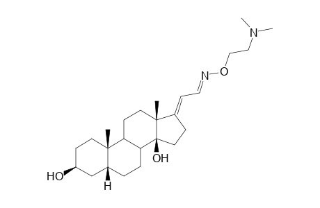 (17E)-21-[(EZ)-(2-Dimethylaminoethoxy)imino]-5.beta.-pregn-17-ene-3.beta.,14.beta.-diol