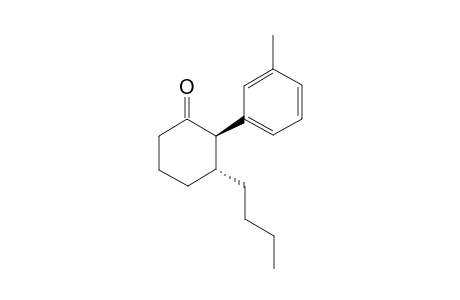 trans-3-Butyl-2-(m-tolyl)cyclohexan-1-one