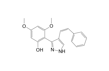 (Z)-3/ 5-(2'-Hydroxy-4',6'-dimethoxyphenyl)-4-styrylpyrazole