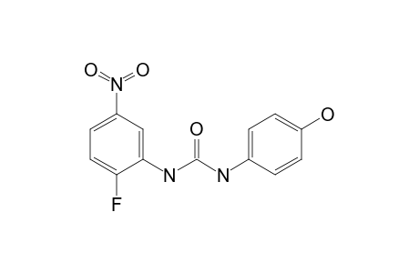 1-(2-fluoro-5-nitrophenyl)-3-(4-hydroxyphenyl)urea