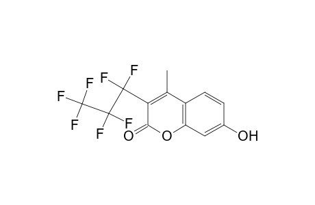 3-heptafluoropropyl-7-hydroxy-4-methylcoumarin