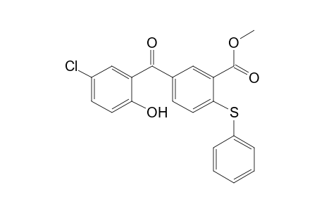 5-(5-Chloro-2-hydroxy-benzoyl)-2-phenylsulfanyl-benzoic acid methyl ester