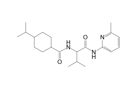 Cyclohexanecarboxamide, 4-(1-methylethyl)-N-[2-methyl-1-[[(6-methyl-2-pyridinyl)amino]carbonyl]propyl]-