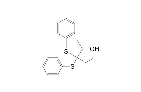 2-Pentanol, 3,3-bis(phenylthio)-