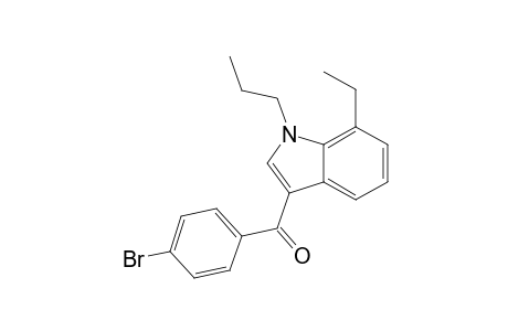 (4-Bromophenyl)(7-ethyl-1-propyl-1H-indol-3-yl)methanone