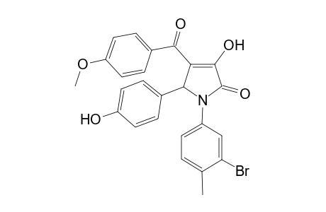 1-(3-Bromo-4-methyl-phenyl)-3-hydroxy-5-(4-hydroxy-phenyl)-4-(4-methoxy-benzoyl)-1,5-dihydro-pyrrol-2-one