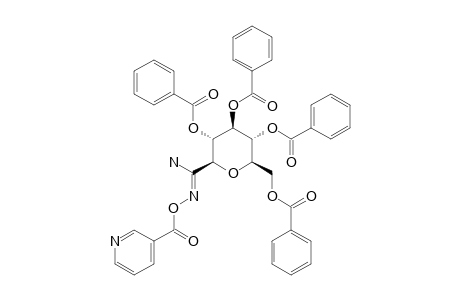 O-NICOTINOYL-C-(2,3,4,6-TETRA-O-BENZOYL-BETA-D-GLUCOPYRANOSYL)-FORMAMIDOXIME