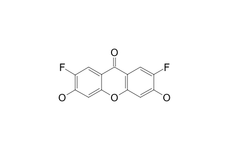 2,7-DIFLUORO-3,6-DIHYDROXY-XANTHEN-9-ONE