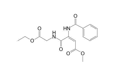 (E)-3-benzamido-4-[(2-ethoxy-2-keto-ethyl)amino]-4-keto-but-2-enoic acid methyl ester