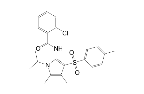 benzamide, 2-chloro-N-[4,5-dimethyl-1-(1-methylethyl)-3-[(4-methylphenyl)sulfonyl]-1H-pyrrol-2-yl]-