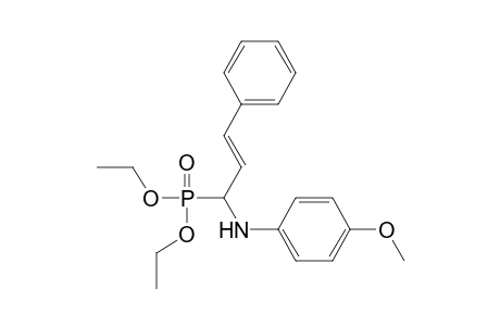 N-[(E)-1-diethoxyphosphoryl-3-phenyl-allyl]-4-methoxy-aniline