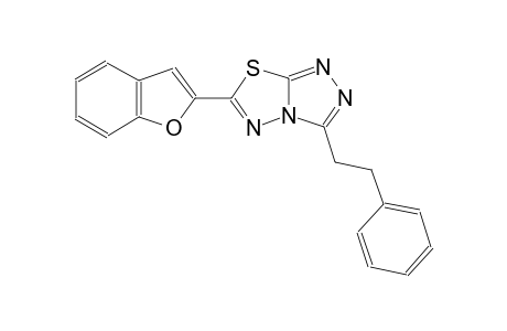 [1,2,4]triazolo[3,4-b][1,3,4]thiadiazole, 6-(2-benzofuranyl)-3-(2-phenylethyl)-