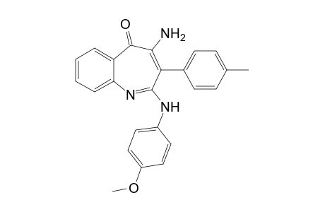 2-Amino-3-(4-methylphenyl)-4-(4-methoxyphenylamino)benzoazepinone