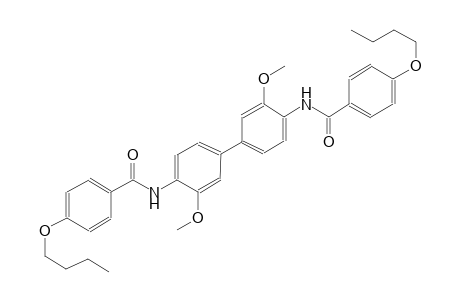 benzamide, 4-butoxy-N-[4'-[(4-butoxybenzoyl)amino]-3,3'-dimethoxy[1,1'-biphenyl]-4-yl]-