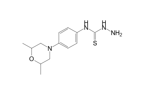 4-[p-(2,6-dimethylmorpholino)phenyl]-3-thiosemicarbazide