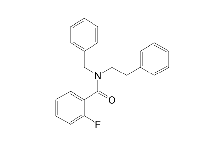 Benzamide, 2-fluoro-N-benzyl-N-phenethyl-