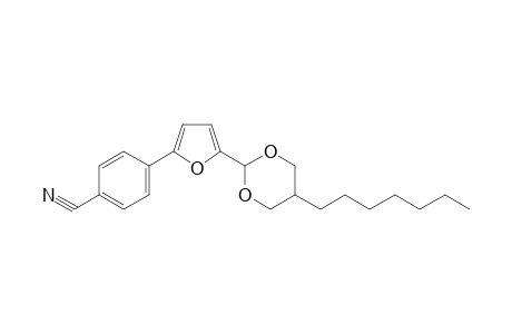4-[5-(5-heptyl-1,3-dioxan-2-yl)-2-furyl]benzonitrile