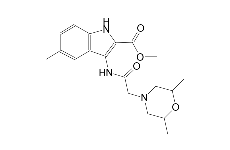 methyl 3-{[(2,6-dimethyl-4-morpholinyl)acetyl]amino}-5-methyl-1H-indole-2-carboxylate