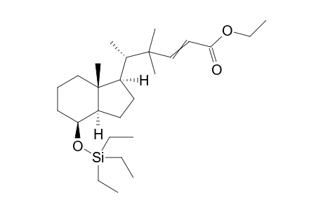 (8S,20S)-Des-A,B-20-(1',1'-dimethyl-3'-ethoxycarbonyl-allyl)-8.beta.-[(triethylsilyl)oxy]-pregnane