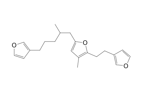 Furan, 2-[2-(3-furanyl)ethyl]-5-[5-(3-furanyl)-2-methylpentyl]-3-methyl-, (S)-