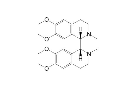 meso-2,2'-Dimethyl-6,6',7,7'-tetramethoxy-1,1',2,2',3,3',4,4'-octahydro-1,1'-biisoquinoline