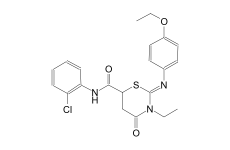 (2Z)-N-(2-chlorophenyl)-2-[(4-ethoxyphenyl)imino]-3-ethyl-4-oxotetrahydro-2H-1,3-thiazine-6-carboxamide
