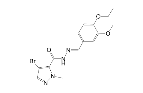 4-bromo-N'-[(E)-(4-ethoxy-3-methoxyphenyl)methylidene]-1-methyl-1H-pyrazole-5-carbohydrazide