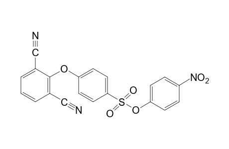 p-(2,6-dicyanophenoxy)benzenesulfonic acid, p-nitrophenyl ester