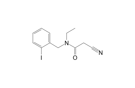 2-cyano-N-ethyl-N-(2-iodobenzyl)acetamide