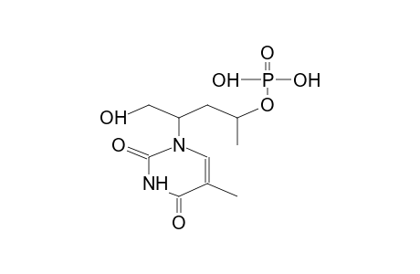 1-(1,4-DIHYDROXYPENTYL-2)THYMINE-4'-PHOSPHATE