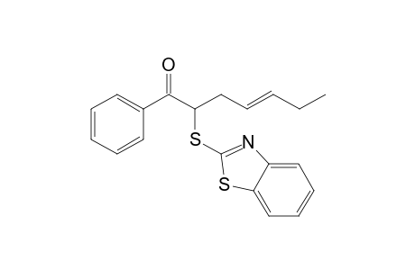 (E)-2-(1,3-benzothiazol-2-ylsulfanyl)-1-phenyl-hept-4-en-1-one