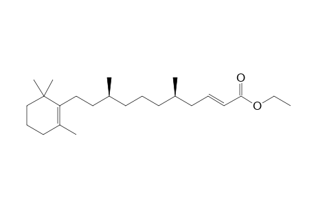 (E,3S,7R)-1-(10-(Ethoxycarbonyl)-3,7-dimethyl-9-decenyl)-2,6,6-trimethyl-1-cyclohexene
