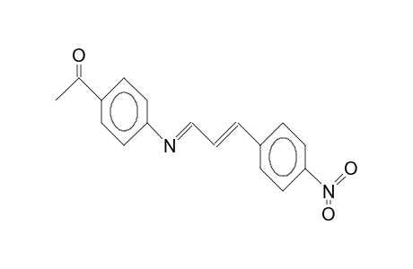 4-Acetyl-N-(3-[4-nitro-phenyl]-2-propen-1-ylidene)-aniline
