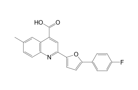 2-[5-(4-fluorophenyl)-2-furanyl]-6-methyl-4-quinolinecarboxylic acid
