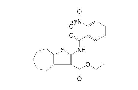 4H-cyclohepta[b]thiophene-3-carboxylic acid, 5,6,7,8-tetrahydro-2-[(2-nitrobenzoyl)amino]-, ethyl ester