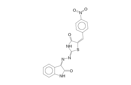 (5E)-2-[N'-(2-ketoindol-3-yl)hydrazino]-5-(4-nitrobenzylidene)-2-thiazolin-4-one