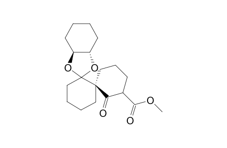Methyl 2''-oxodispiro[(3aS,8aS)-hexahydro-1,3-benzodioxole-2,1'-cyclophexane-2',1"-(1"S)-cyclohexane]-3"-carboxylate