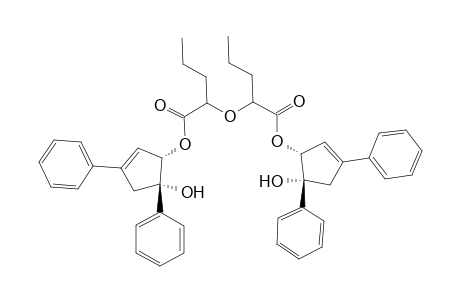 bis(5-Hydroxy-3,5-diphenylcyclopent-2-en-1-yl) oxy-bis(pentanoate)
