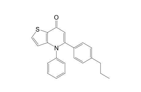 4-Phenyl-5-(4-propylphenyl)thieno[3,2-b]pyridin-7(4H)-one